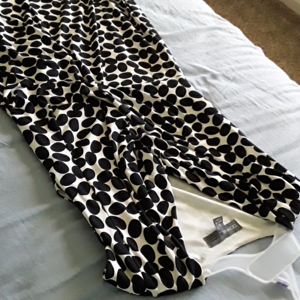 Donna Ricco Wrap Slim Fit Dress